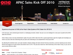 Hitachi APAC Sales Kick Off 2010